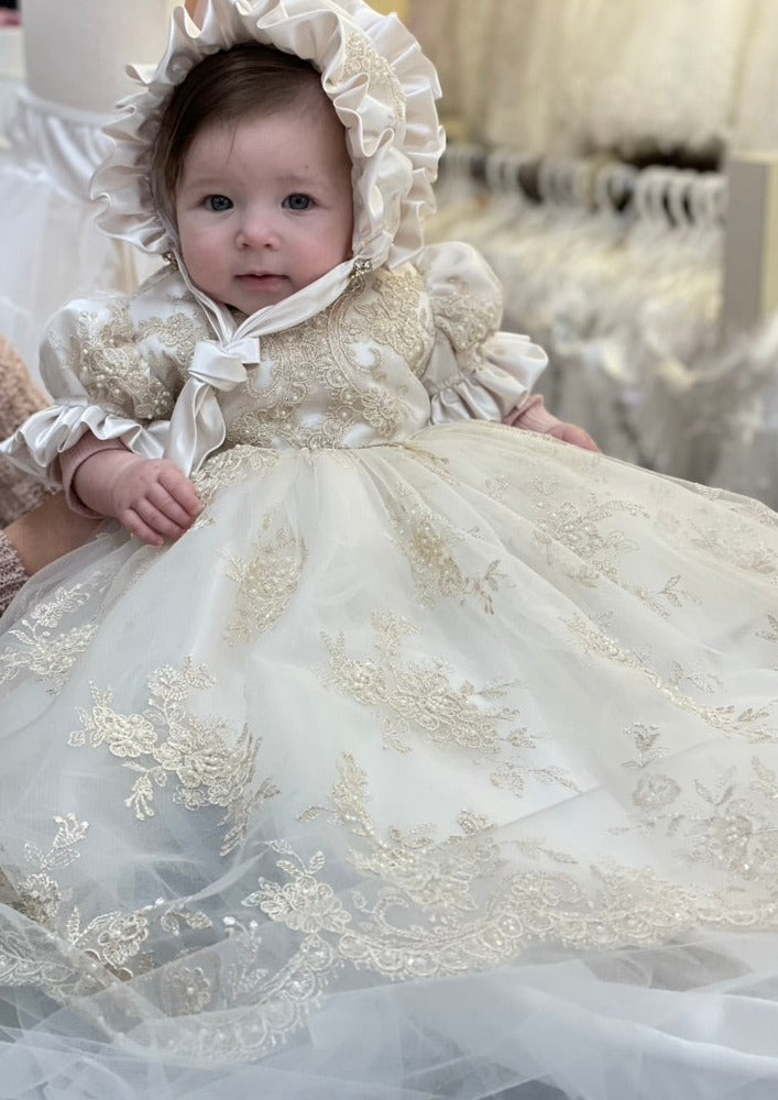 12M Birthday Dress Newborn Christening Gown Infant Toddler Baptism Dresses  Baby | eBay